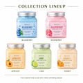 500g Fruit Sorbet Body Scrub Blueberry Raspberry Apricot Lime Honey Creamy Exfoliating Body Polish for Smooth Soft Daily Skin