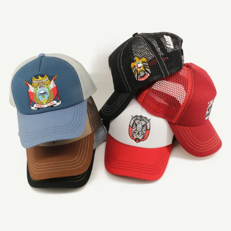 Custom 5 Panel Foam Mesh Trucker Cap Embroidered Patch Gorras Trucker Hat
