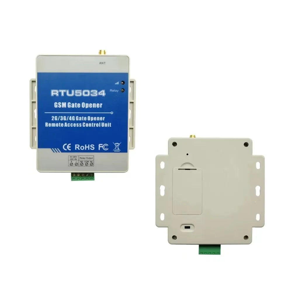 Smart RTU5034 GSM Gate Opener Dialer Access Relay Switch Controller by Free Call Home Alarm System 2g
