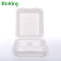 BioKing New Design Disposable Sugarcane Bagasse Pulp Take Away Food Container DDP USA / America