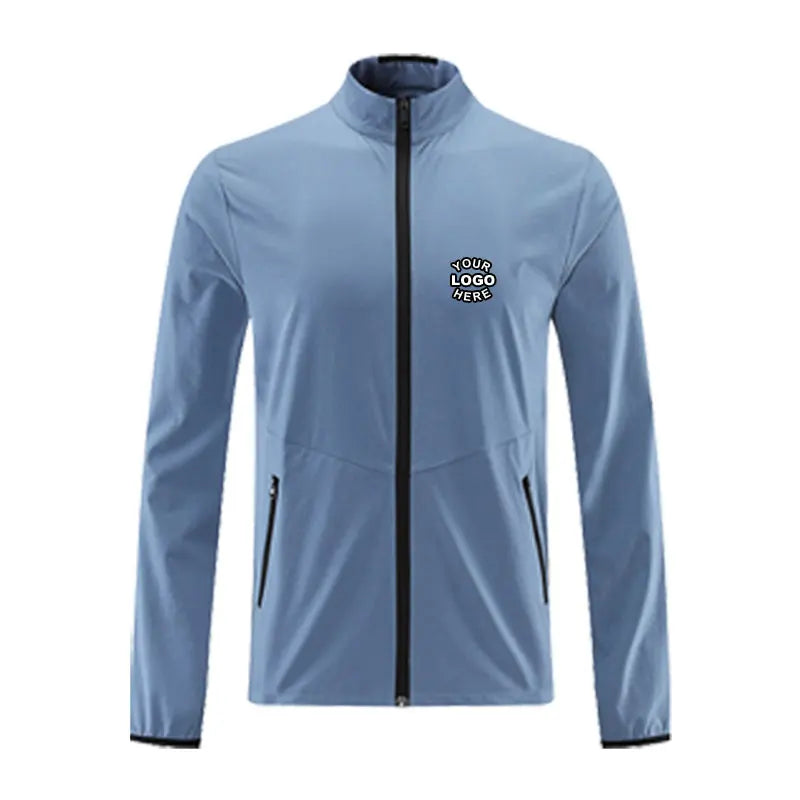 Hot Selling Custom Men's Sport Windbreaker Jacket Breathable Softshell for Summer Thin Utility Design by Manufacturer