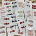Luxury Private Label 10pcs ABS Wear Press Bling Nails Almond Diamond Custom Removable Long-lasting French Stiletto Butterfly