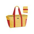 Extra Large 1-Gallon Utility Tote Foldable Reusable Storage Bag with Nylon Lining Polyester Material Dot Pattern