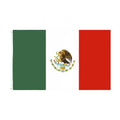 Cheap STOCK 100%Polyester 3x5 FT Mexican Flag Two Grommets Eco-Friendly Aluminum Flagpole Silk Screen Printed Flying/Hanging