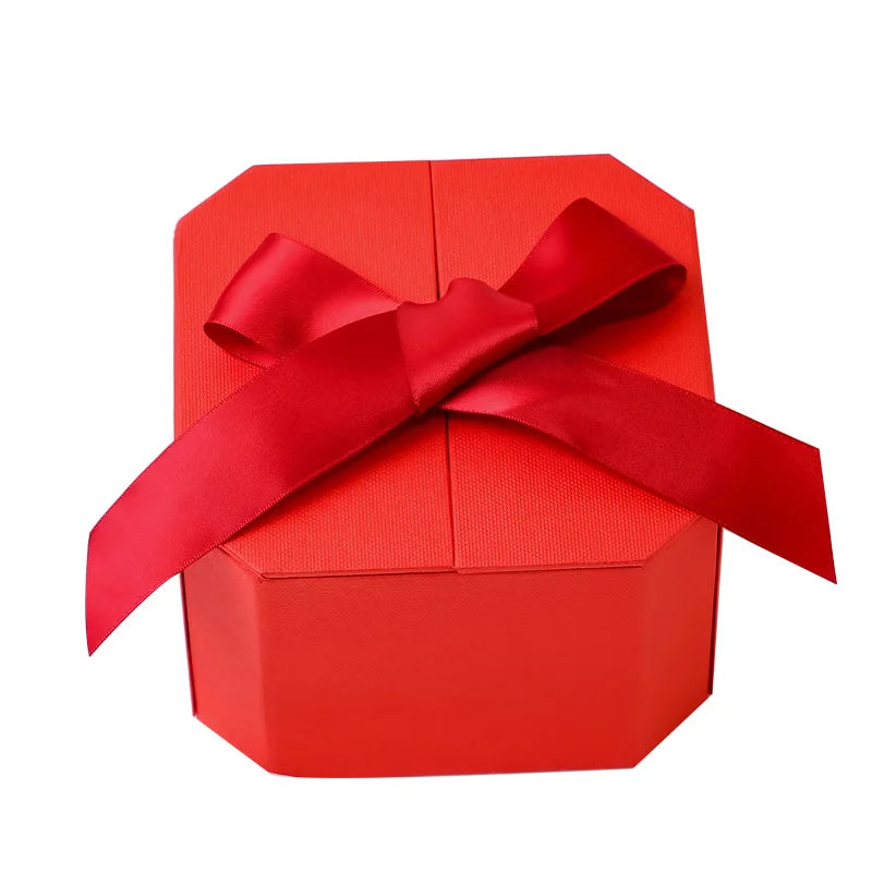 Unique Octagonal Shape Gift Box Custom Luxury Snac Octagon Suede Luxury Jewelry Perfume Cosmetics Gift Box Velvet