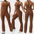 Spring Dance Seamless Fitness Sports Jumpsuit Sleeveless Yoga Suit Seamless Yoga Jumpsuit Women