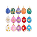 Fashion Newest Colourful Enamel Ball Shape Big Size Charm PendantGold Plated Eye Flower DIY Necklace Jewelry Accessories L04