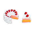 Strawberry Cake Sweets Scrapbooking DIY Resin Crafts Making Flatback Resin Cabochons Ornament for Play Kitchen Game Party Toys