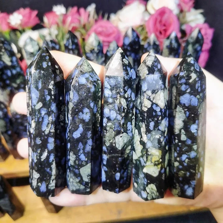 Llanite Point Healing Stone Natural Crystals Que Sera Stone Tower for Decoration