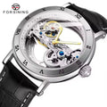 Forsining Fashion Full Transparent Skeleton Design Waterproof Steampunk Wrist Watches Mens New Automatic Mechanical Watch Clock