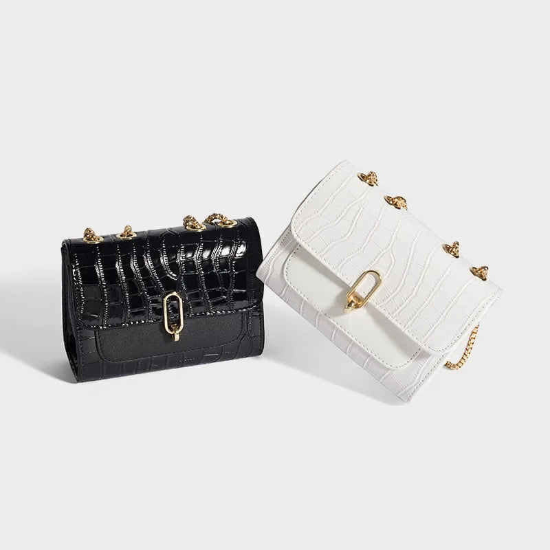 2022 Women's Crossbody PU Leather Bag Small Handbag Chain Strap Quilted Shoulder Evening Purse Fashionable Satchel for Spring