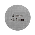 51 53.5 58.5mm 100um 150um 1.7mm Stainless Steel Coffee Mesh Sintered Filter Disc Puck Screen