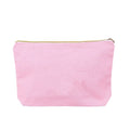 Wholesale Embroidered Pattern Small Cotton Makeup Pencil Case Bag Logo Blank Canvas Zipper Pouch for Cosmetics