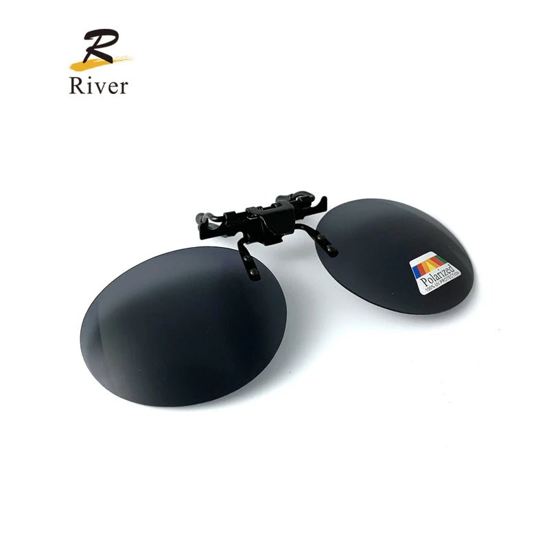 Round Retro Polarized Clip UV400 Glasses Clip for Sunglasses