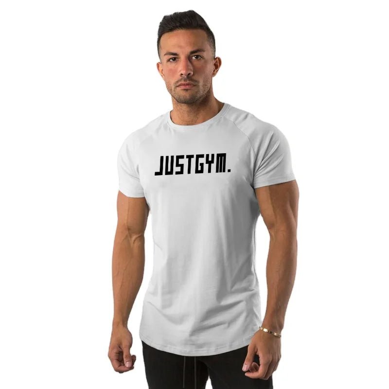 Custom Printing Logo Mens Sports Wear Gym Athletics Short Sleeves T Shirts Fitness Body Fit Cotton Training Shirts