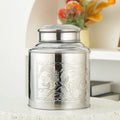 Zhenneng 100g Stainless Steel Tea Jar Wholesale Round Customized Logo Luxury Metal Black Tea Caddy Container