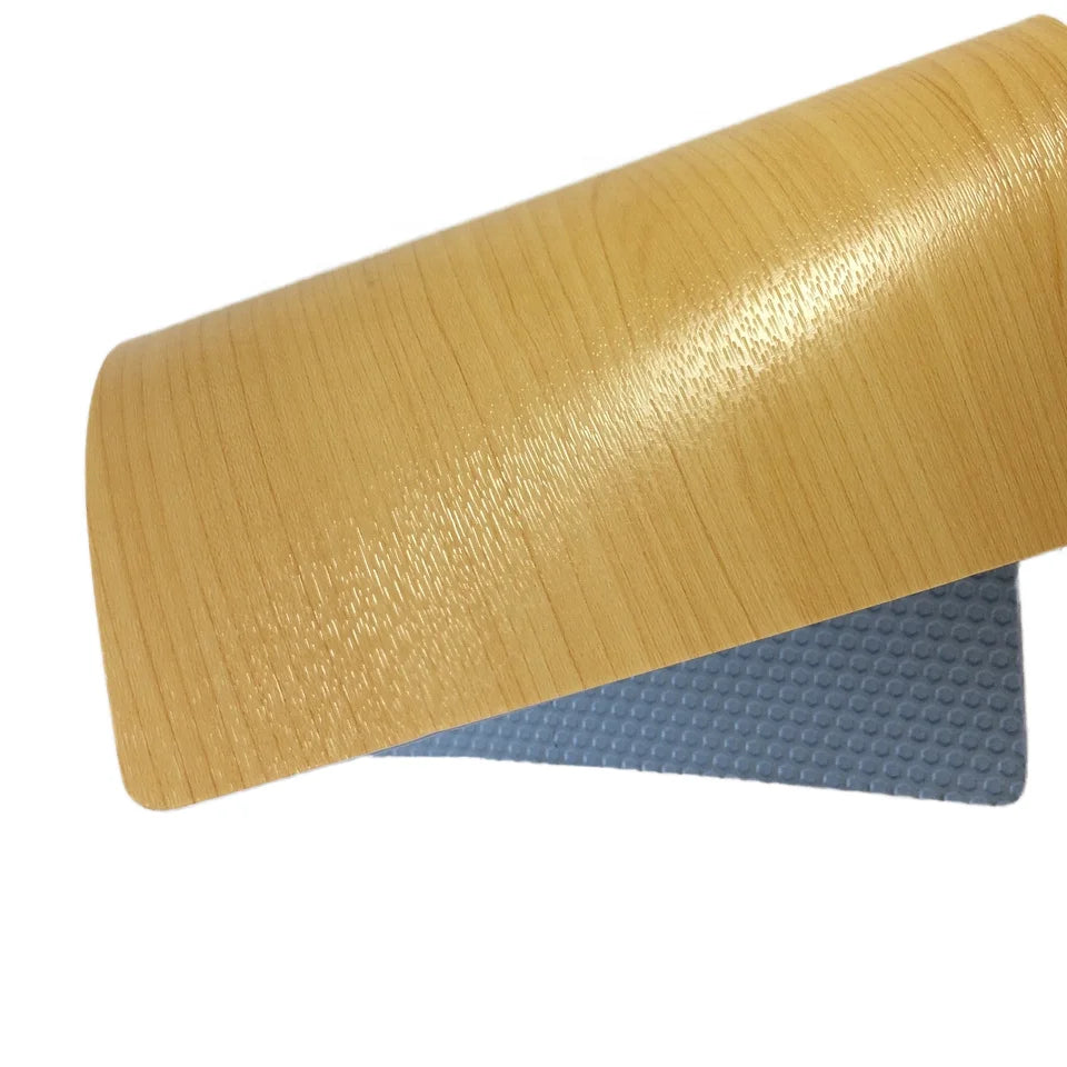 Good Selling Luxury Vinyl Flooring Roll Mat Anti-Slip Indoor Wooden Colors 4.5mm Thickness PVC Foam Backing for Basketball Gym
