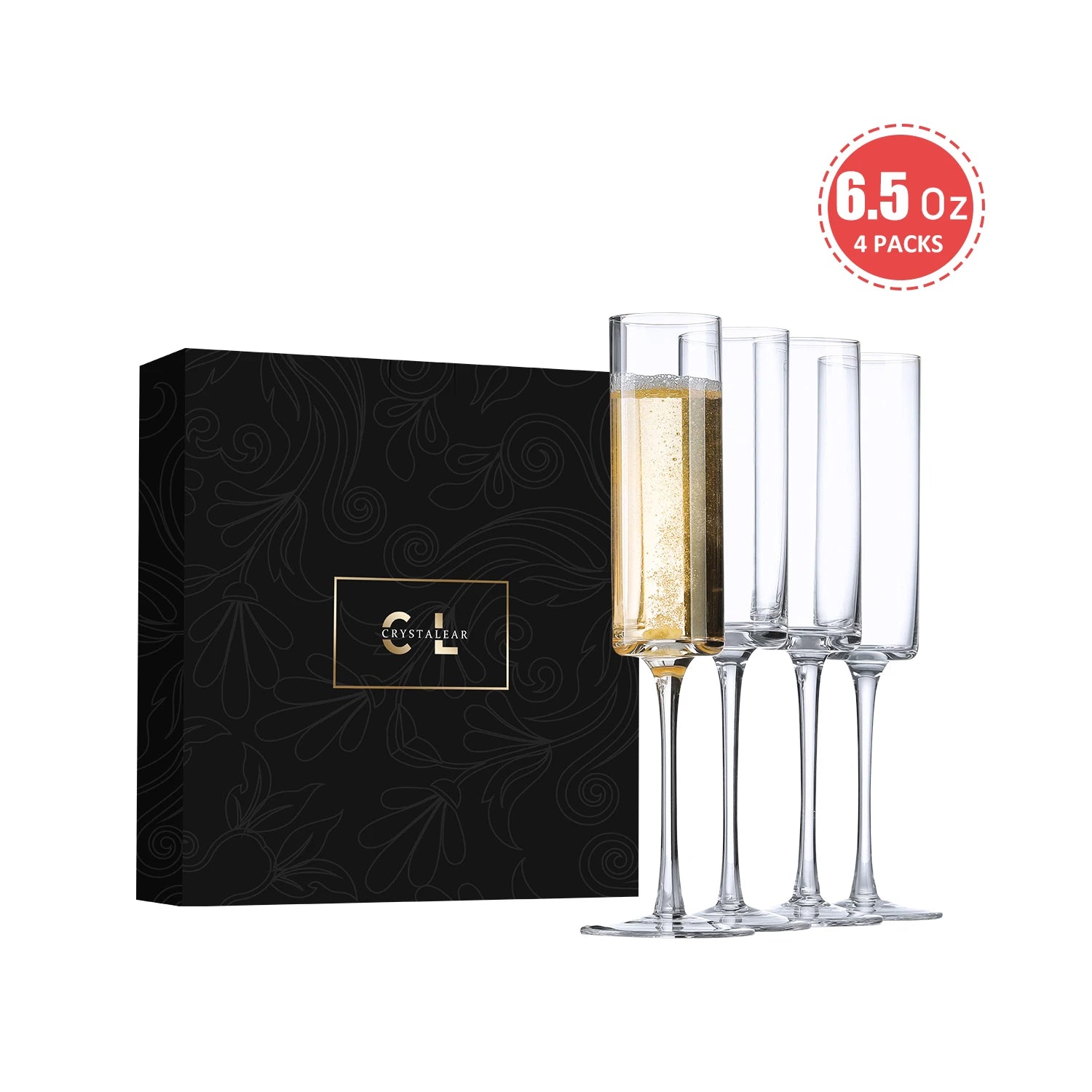 Competitive Price and High-value 9.5oz Crystal  Champagne Coupes  Goblet champagne Flute Glass