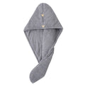 Coral Fleece Dry Hair Turban Cap Quick-Dry Water-Absorbent Soft 25*65cm 85g Household Hair Drying Towel Home Travel