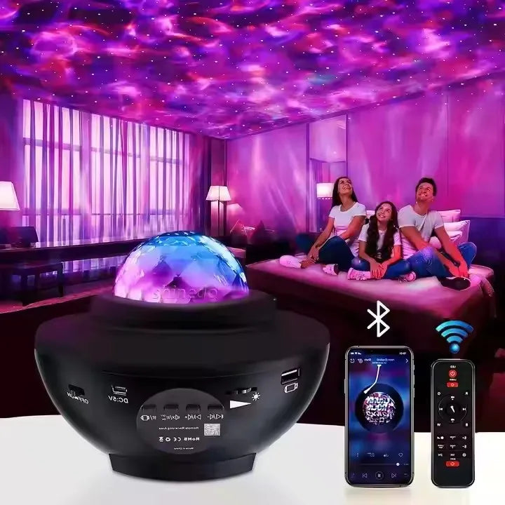 Smart Star LED Night Starry Projector Light Laser Sky Projector BT Music Speaker Galaxy Star Projector With Remote Control