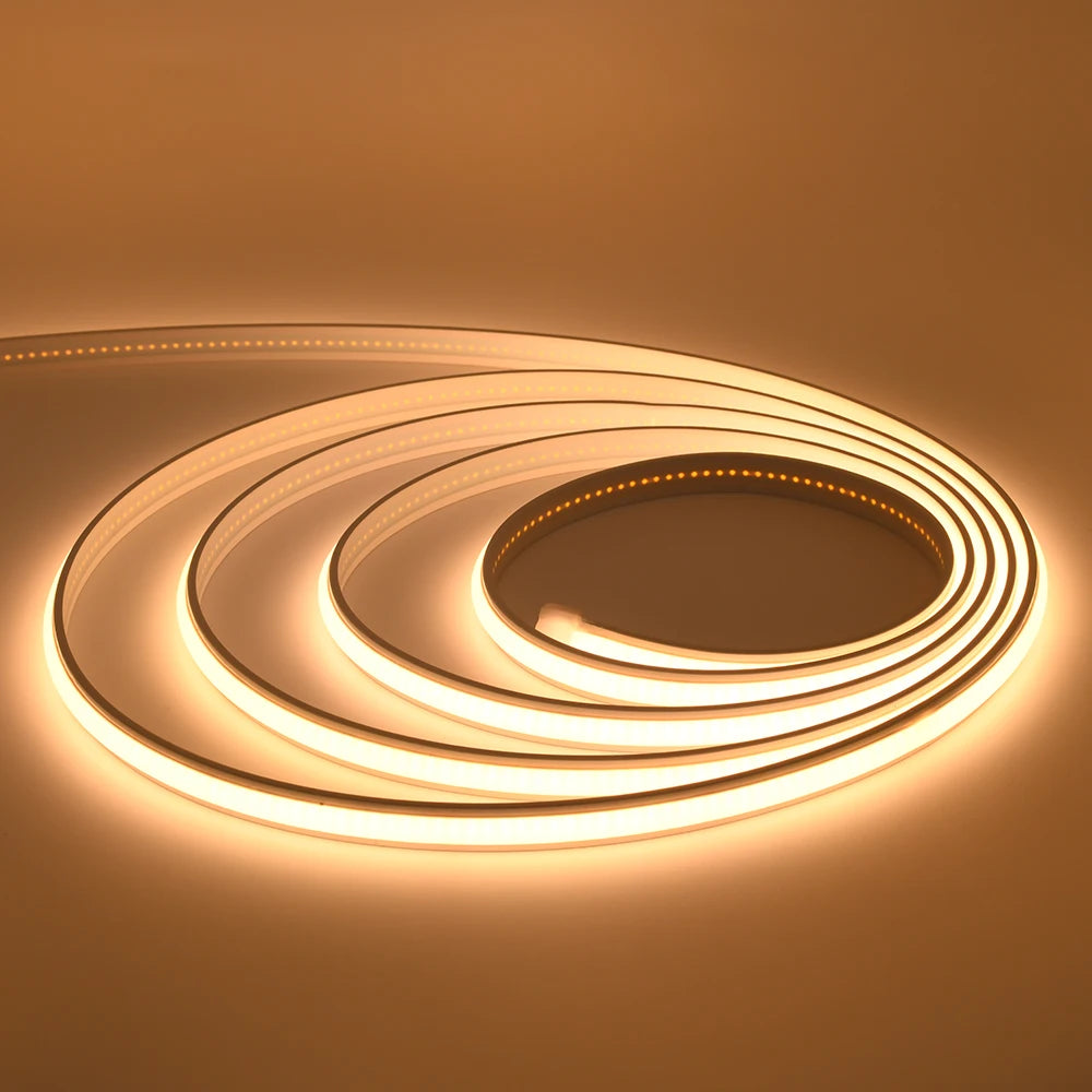 High Density No Led Dot Fob Led Strip 24v 320 Led/m Flexible Cob Led Strip Light