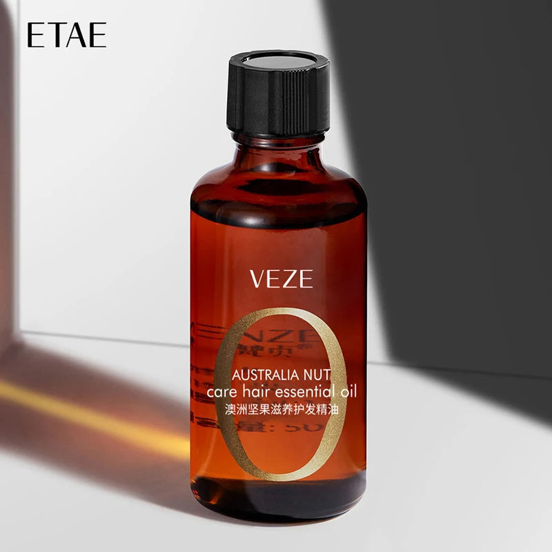 VEZE Professional Natural Macadamia Nut Refreshing Oil Control Private Label Smooth Nourishing Hair Care Essential Oil MegaBDM