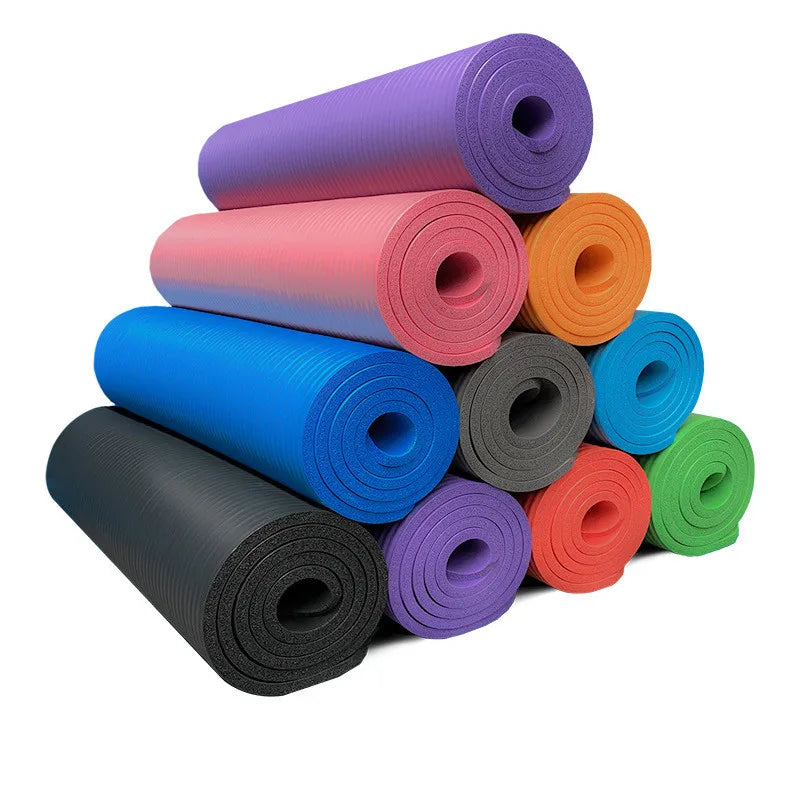 NBR Yoga Mat extra Thick Premium Exercise Quality Custom Printed Tpe Gym Fitness Durable Yoga Mat