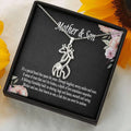 SC Popular Fashion Mother's Day Giraffe Necklace Trendy Diamond Lover Couple Necklace Gift Mother & Son Necklace for Women