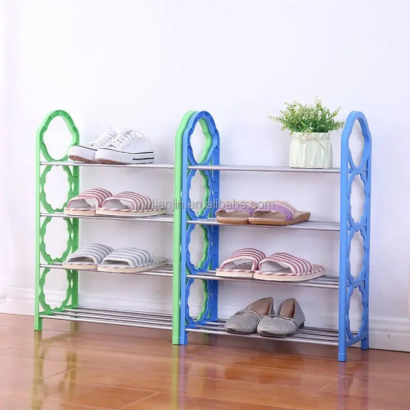 Household Simple Multi-layer Practical Shoe Rack Multi-layer Plastic Shoe Rack Dust-proof Storage Artifact Multi-layer Shoe Rack