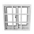 Double Glazed Aluminum Sliding Burglar Proof windows with Anti Theft Metal Grill /bar