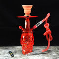 Hot Selling New Skull Shaped LED Car Portable Hookah Shisha Cup Customizable Dimension Glass Acrylic Free Mirror Technique