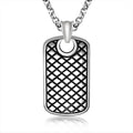 Classic Style Stainless Steel Mens Dog Tags Pendants Personalized Fine Necklace
