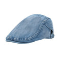 BESTELLA Men's Cotton Denim Berets Cap Casual Peaked Ivy Hat for Golf Driving Men's Casual Berets Hat Multi Colors Hat for Daily