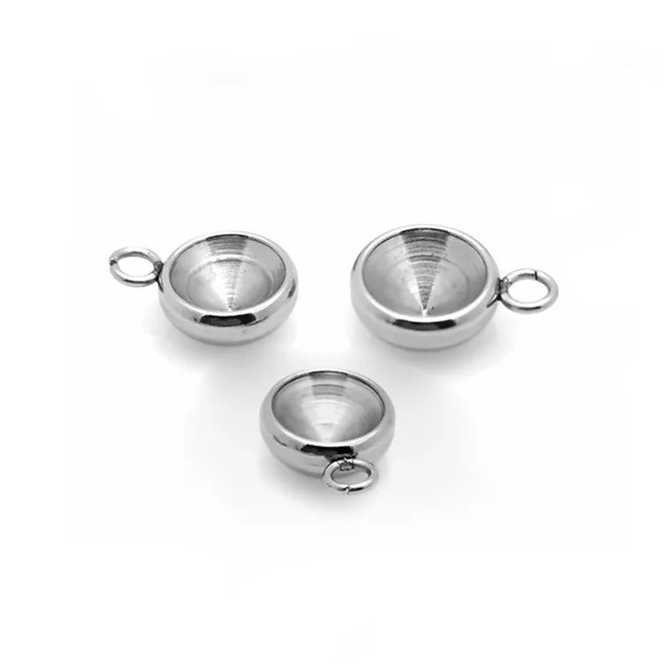Hot Sale Wholesale Jewelry Connectors Without Stone Stainless Steel Jewelry Accessories for DIY Rhinestone