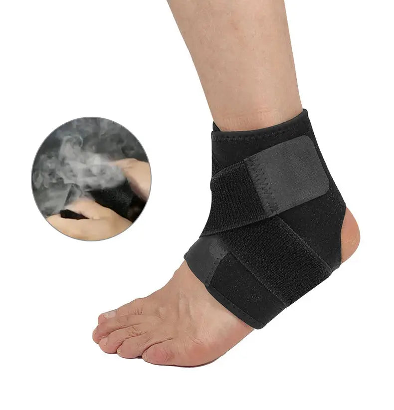 Hot Sale New Product Cheap Adjustable Plantar Fasciitis Sprained Polyester Hollow Breathable Design Ankle Stabilizer Sleeve