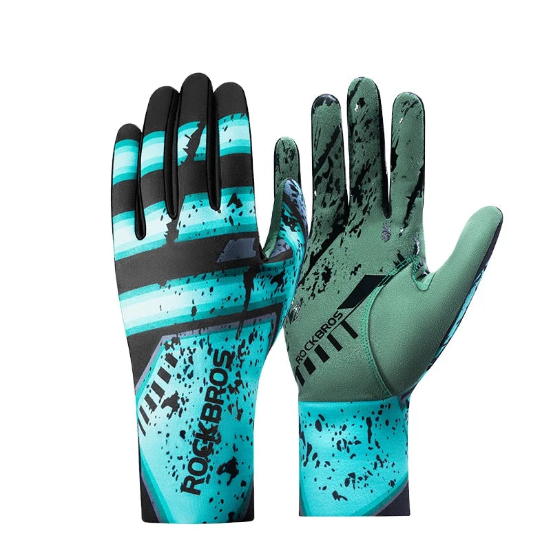 ROCKBROS Custom Made High Quality Full Finger Road MTB Cycling Mountain Dirt Bike Gloves Racing Motocross Sports Gloves
