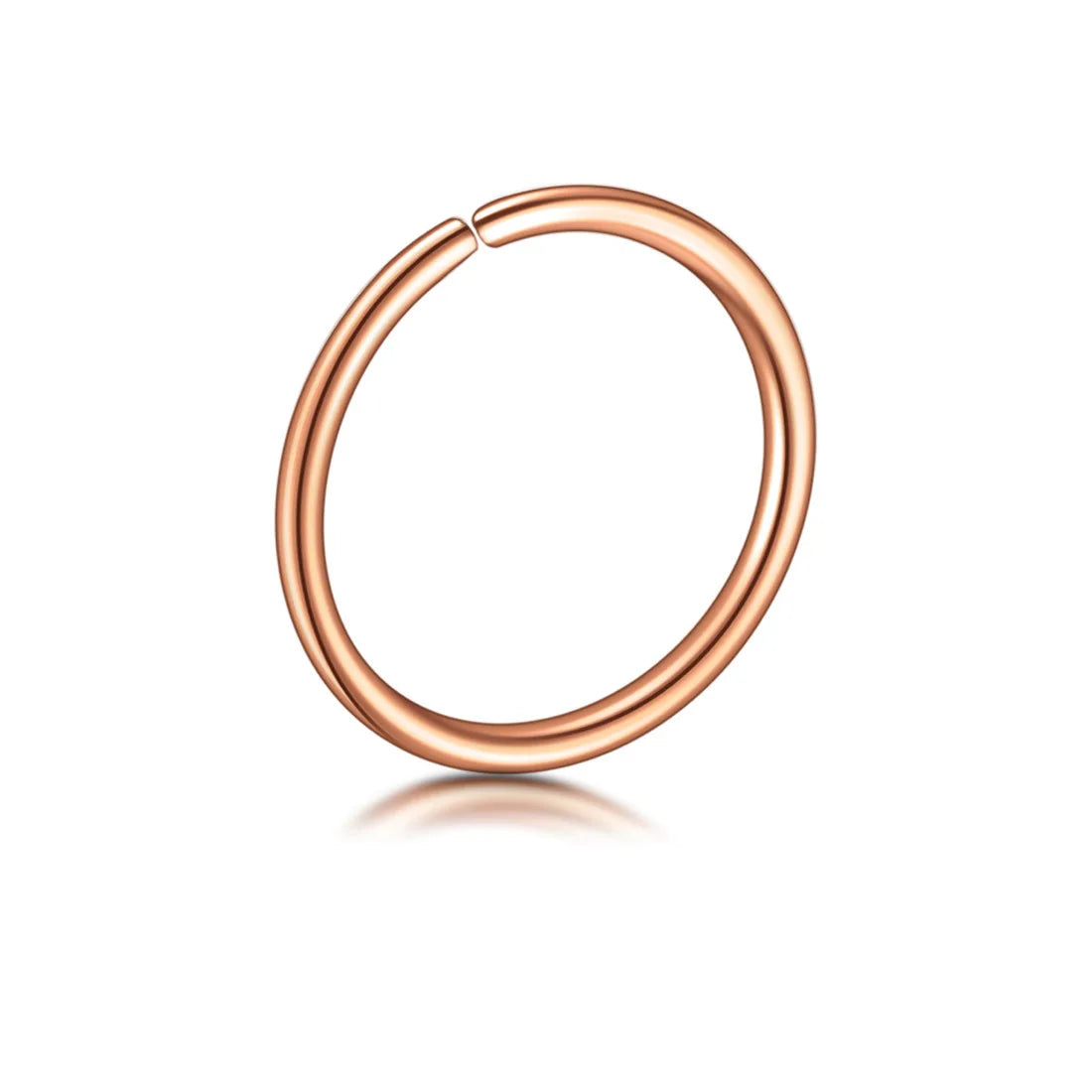 Stainless Steel Nose Ring Hoop Cartilage Hoop Septum Piercing Nose Rings Hoop Nose Ring Surgical Steel 20g Gauge Body Piercings