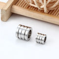 Stainless Steel Loose Bead Big Large Hole Spacer Beads Pendants for DIY Bracelet Necklace Jewelry Making Supplies