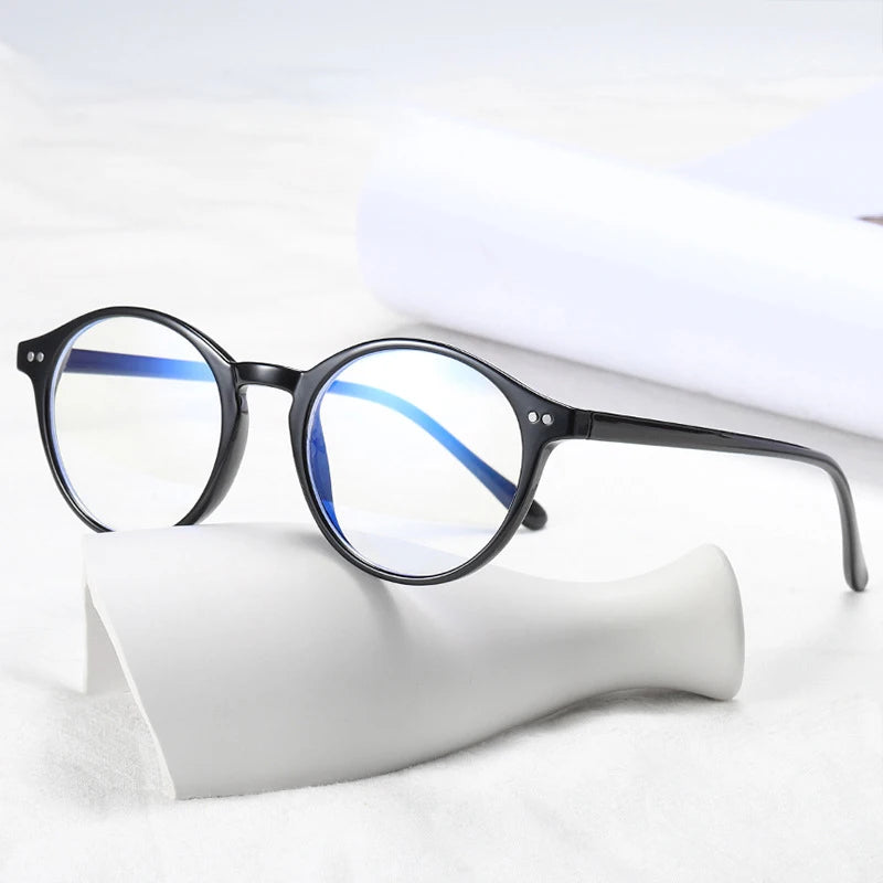 5115 Fashion Computer Gaming TR90 Frame Anti Blue Light Blocking Glasses for Adults Men and Women Round Eyeglasses