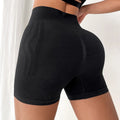 FLW Wholesale Custom Logo Women Black High Waist Gym Bike Activewear Sports Running Workout Scrunch Butt Fitness Yoga Shorts