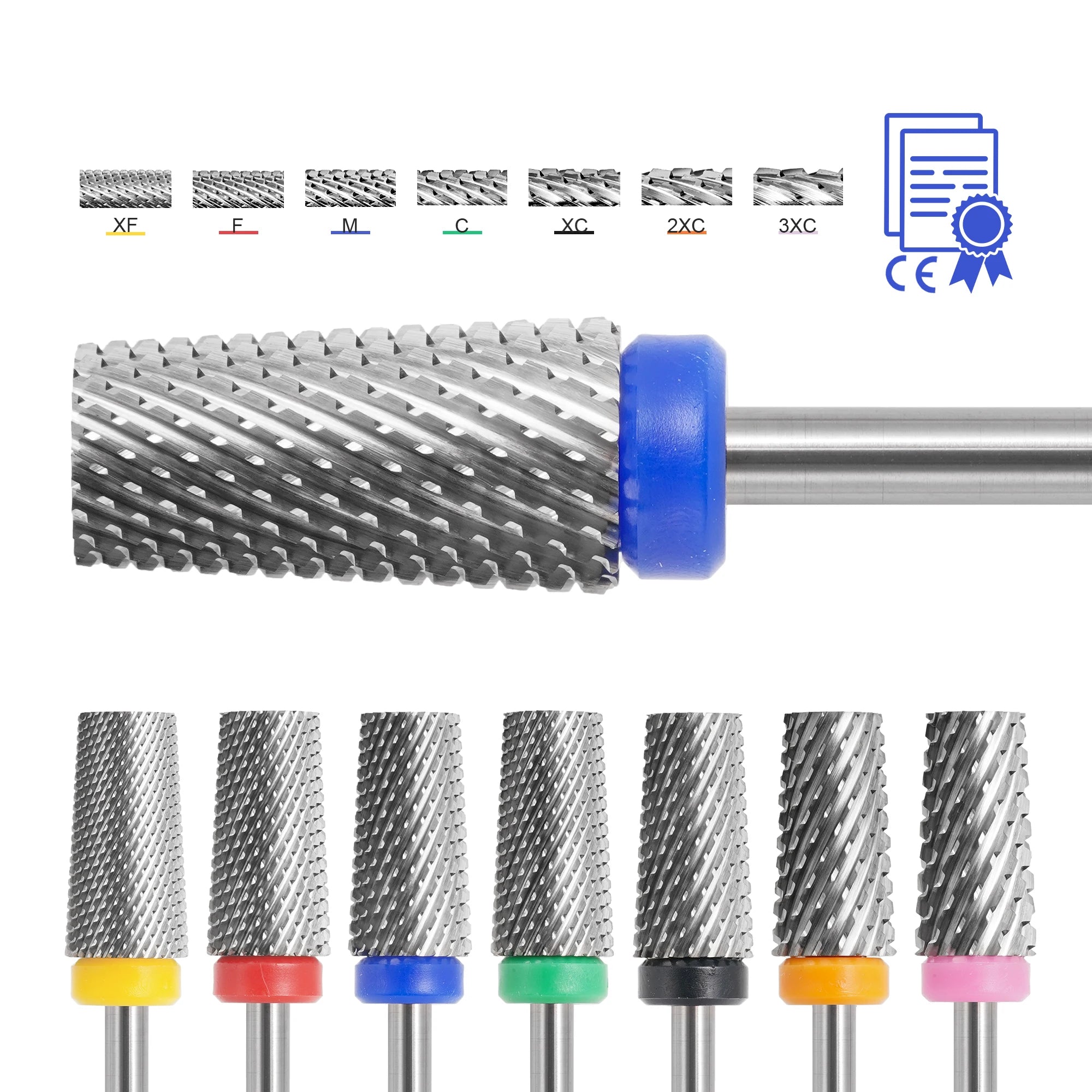3/32'' High Quality Tungsten Carbide Nail Drill Bits Professional Fast Gel Remover E File Accessories