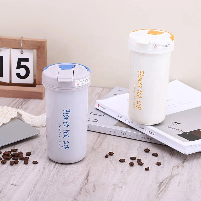 Best Seller Double Wall Stainless Steel Vacuum Insulated 430ml Tumbler with Flip Lid
