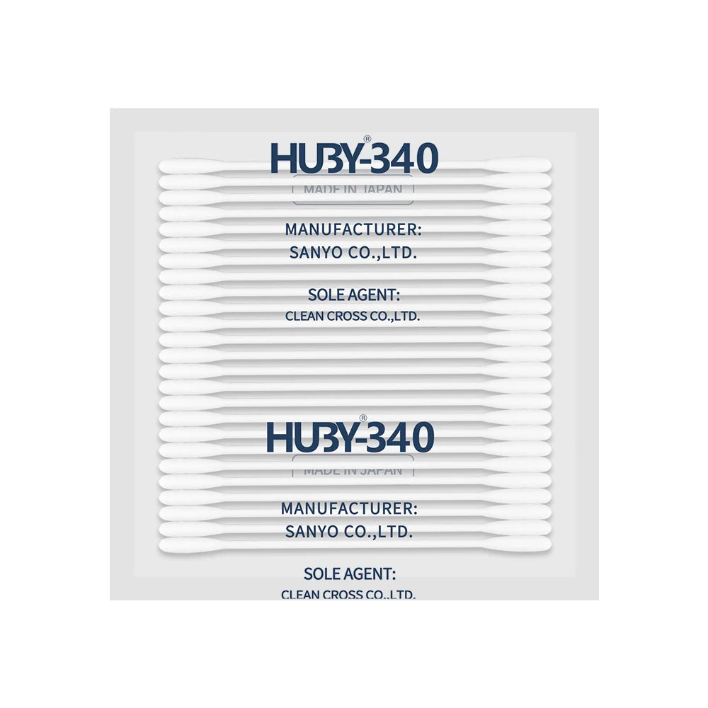 HUBY Sticks Cotton Swab Narrow Round Head Cotton Buds Purified Industrial Use Qtips