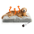 DADACAT Orthopedic Egg-Crate Foam Heated Dog Bed Solid Pattern Removable Washable Cover Waterproof Lining Cotton-Filled