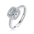 1 Carat Wedding Rings for Men and Women Moissanite Diamond Ring 925 Sterling Silver Jewelry