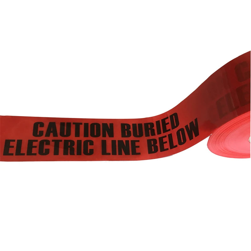 Weather-Resistant PE Material Underground Barricade Warning Tape Non-Adhesive Belt for Irrigation Lines Caution Tape