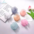 Wholesale New Trendy Fashion Sweet Color Flower Matte Hair Claw Clips for Woman Girls Elegant Hair Accessories