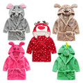 Cheap Price Wholesale Flannel Cartoon Hooded Kids Bathrobe