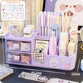 Creative Large Size Cute Kawaii Plastic Pen Holder Desk Storage Organizer Stationery