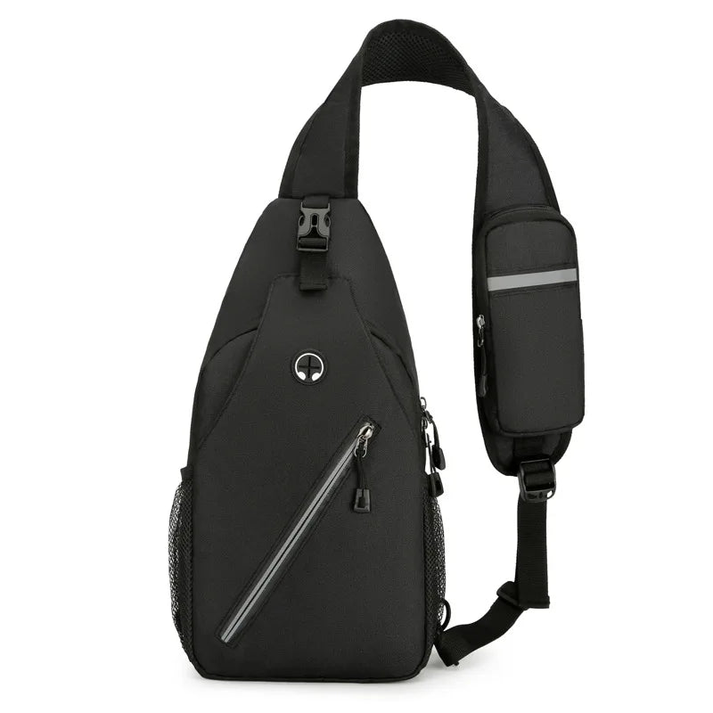 Wholesale Black Oxford Small Blank Sling Messenger Bag Square Crossbody Shoulder Bag 2026 for Men